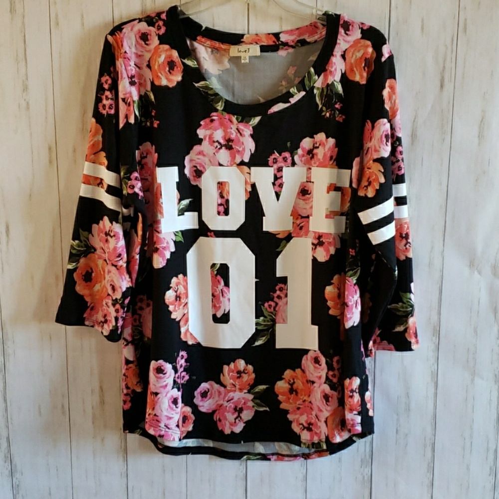 Black with flowers